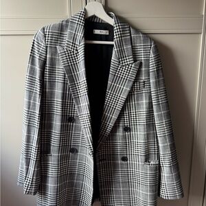 Mango Checkered Blazer